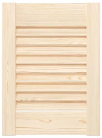 Portas de armário 2 pcs com design de persiana pinho maciço