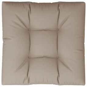 Almofadão sofá de paletes 80x80x12 cm tecido cinza-acastanhado