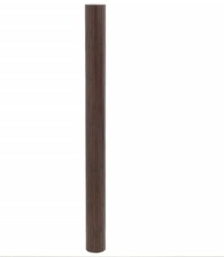 Tapete retangular 80x500 cm bambu castanho-escuro