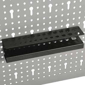 Placas perfuradas de parede 3 pcs 40x58 cm aço