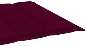 Espreguiçadeira de jardim com mesa e almofadão pinho impregnado