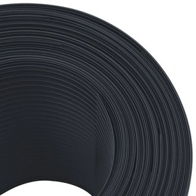 Telas privacidade para jardim 10 pcs 252,5x19 cm PVC preto