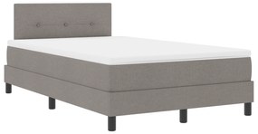 Cama Box com Colchão Taupe 120x200 cm Tecido