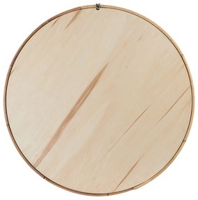 Espelho de parede em rattan cor natural ⌀ 60 cm BARUNG Beliani