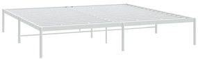 Estrutura de cama 180x200 cm metal branco