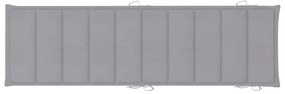 Espreguiçadeiras com mesa e almofadões 2 pcs acácia maciça