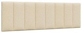 vidaXL Almofadão de cabeceira 160 cm tecido creme