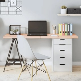 vidaXL Tampo de mesa 140x60x(2-4) cm carvalho maciço não tratado