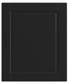 Armários parede cozinha 2 pcs Porto madeira engenheirada preto
