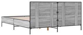 Estrutura de cama 135x190 cm derivados de madeira/metal