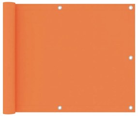 vidaXL Tela de varanda 75x600 cm tecido Oxford laranja