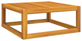 4 pcs conj. lounge de jardim madeira c/ almofadões cinza-claro