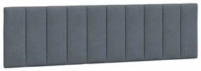 Cama com colchão 180x200 cm veludo cinzento-escuro