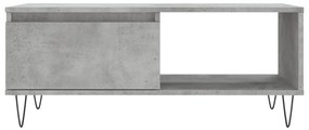 Mesa de centro 90x50x36,5 cm derivados madeira cinzento cimento