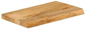 Tampo de mesa c/ borda viva 60x20x2,5 cm mangueira maciça
