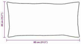 Edredão com travesseiro 2 pcs Branco 135 x 220 cm Microfibra