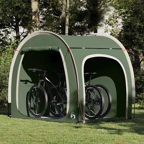 vidaXL Tenda para arrumação de bicicletas Verde 218 x 156 x 180 cm