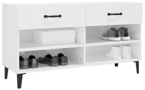 Sapateira 102x35x55 cm derivados de madeira branco brilhante