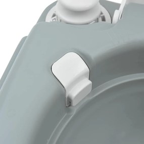 Caixa de Armazenamento de Acampamento cor cinza+tampa branca
