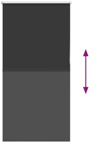 Persiana de enrolar 65x130 cm largura tecido 60,7 cm poliéster