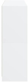 Estante c/ portas 136x37x109 cm derivados madeira branco
