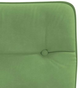 Cadeiras de jantar 2 pcs veludo verde-claro