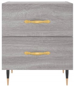 Mesa cabeceira 40x35x47,5 cm derivados madeira sonoma cinza