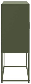 Aparador alto 68,5x38,5x107 cm aço verde azeitona