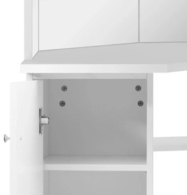 Mesa de maquilhagem/toucador de canto branco