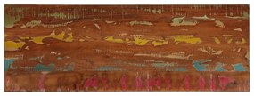 vidaXL Tampo de mesa retangular 140x60x3,8cm madeira recuperada maciça