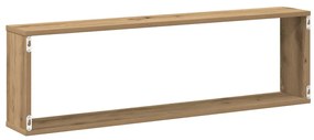 Prateleiras cubo 4 pcs derivados de madeira carvalho artisiano