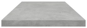 Prateleiras p/ estante 4pcs derivados de madeira cinza cimento
