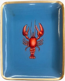 Travessa pintada à mão Tropical
