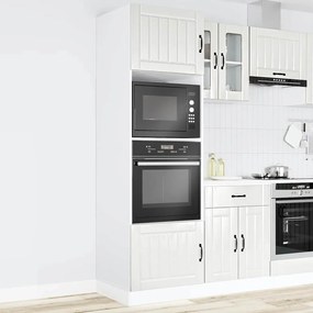 Armários forno 2pcs Kalmar derivados madeira branco brilhante