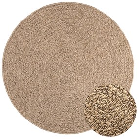 Tapete ZIZUR 120 cm aspeto de juta interior e exterior