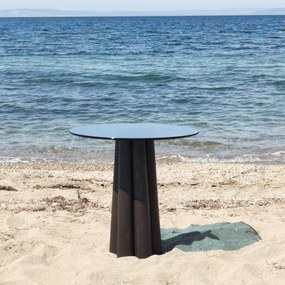Mesa de Centro Thales – Preto e Azul – 50x50x50 cm