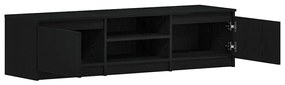 Móvel de TV 140x40x36 cm derivados de madeira carvalho preto