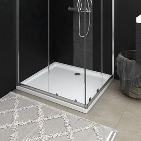 vidaXL Base de chuveiro retangular 80x90 cm ABS branco