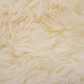 Tapete em pele de carneiro 60x180 cm branco