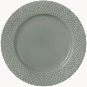 Prato de pequeno-almoço em porcelana Rhombe Earth