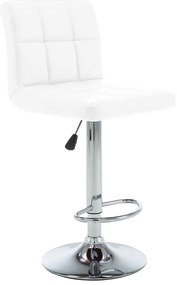 Bancos de bar 2 pcs couro artificial branco