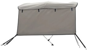 Toldo de 3 arcos Bimini c/ paredes laterais 183x(137-152)x137cm