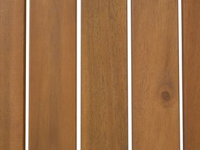 Sofá de jardim 3 lugares em madeira de acácia certificada clara TRANI Beliani