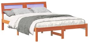 Estrutura da Cama Castanho-mel 140 x 190 cm