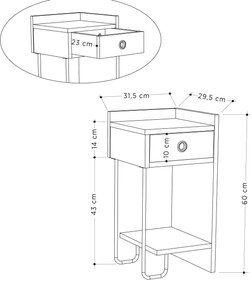 Sofá de 1 Lugar Lora – Creme – 110x108x65 cm