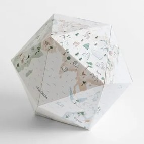 Mapa Mundial 3d Dorian Kids Cores Naturais - Sklum