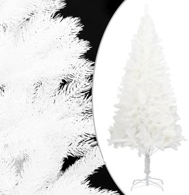 Árvore de Natal artificial agulhas realistas 120 cm branco