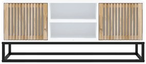 Móvel de TV 105x30x45 cm derivados de madeira e ferro branco
