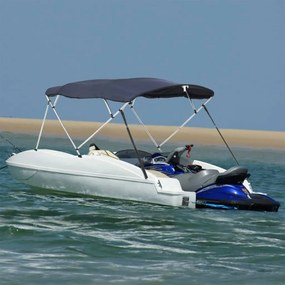vidaXL Toldo de 4 arcos Bimini c/ paredes laterais 243x(200-213)x137cm