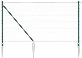 Cerca Hexagonal Verde 1.4x50 m Aço